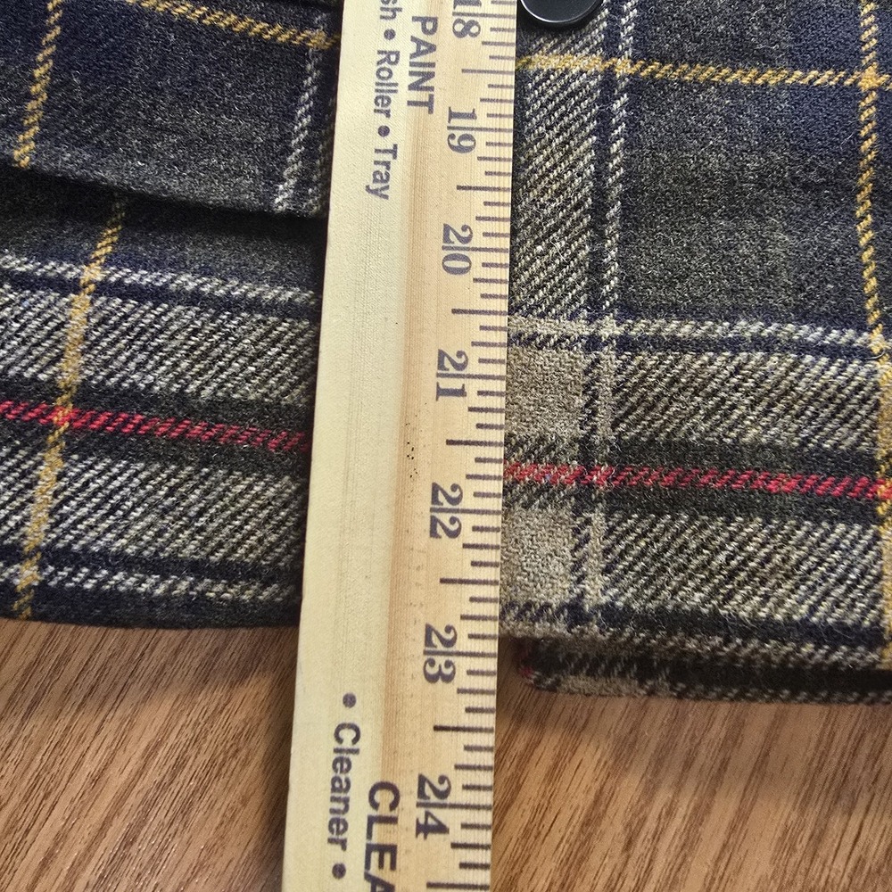 VTG Chaus Women's Sz 14 Plaid Double Breasted Wool Blazer Jacket Academia Preppy - Picture 9 of 9